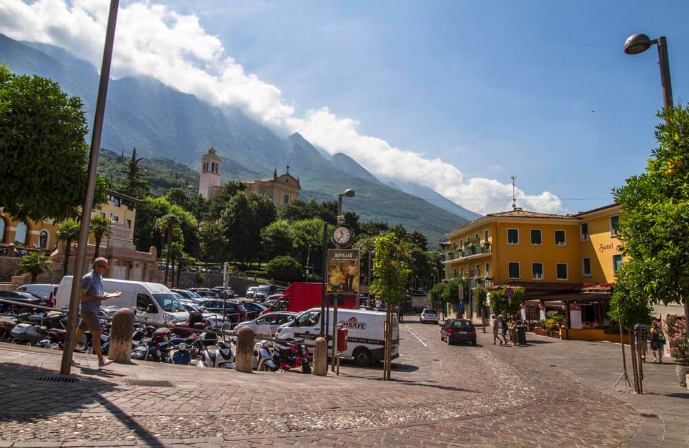 Parkeringen i centrala Malcesine
