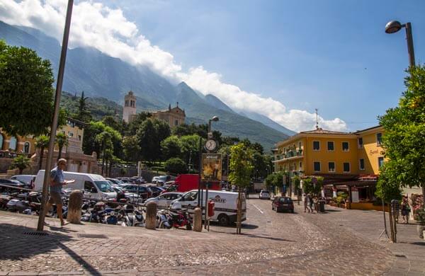 Parkeringen i centrala Malcesine