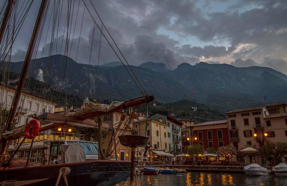 Oväder över Malcesine