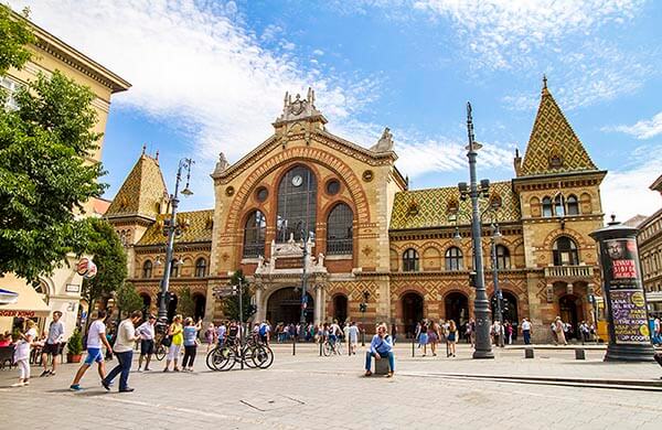Stora saluhallen i Budapest