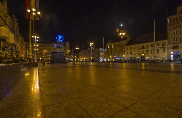 Ban Jelačićs torg i Zagreb