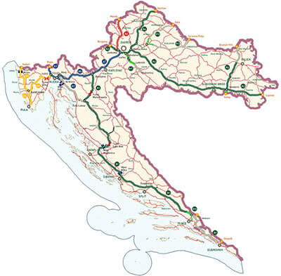 Motorvägar i Kroatien